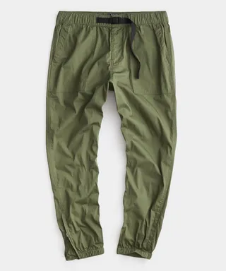 Stretch Nylon Climbing Pant In Olive