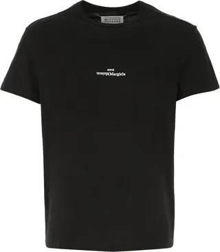 Maison Margiela Logo Printed Crewneck T-Shirt