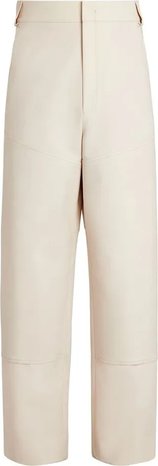 Straight-Leg Cut Trousers