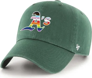 Men's '47 Brand Green Oakland Athletics Team Pride Clean Up Adjustable Hat