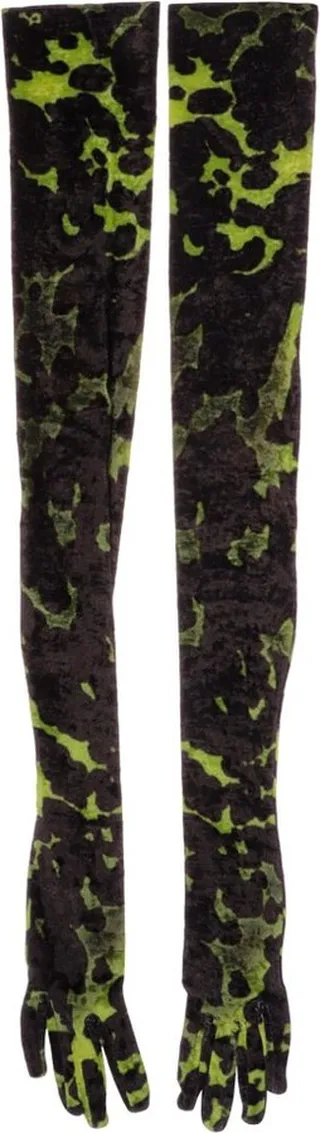Dries Van Noten Velvet Gloves