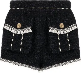Frayed Tweed Shorts