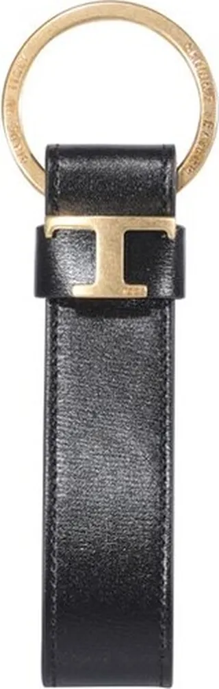 Tod's Logo Plaque Keychain