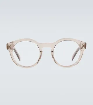 Round-frame acetate glasses