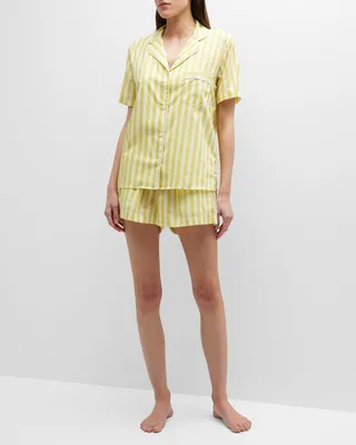 Striped Egyptian Cotton Pajama Set