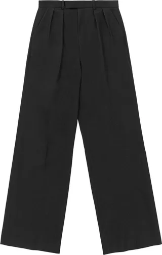 High-Waisted Straight-Leg Trousers