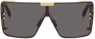 Balmain Black Wonderboy Monogram Sunglasses
