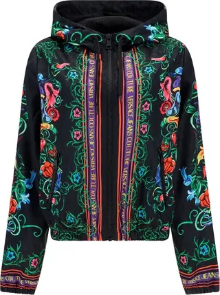 Versace Jeans Couture Floral-Printed Zipped Bomber Jacket
