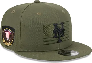 Men's New Era Green New York Mets 2023 Armed Forces Day 9FIFTY Snapback Adjustable Hat