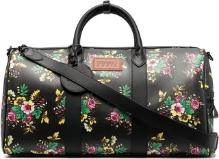 Courier Pop-Bouquet leather tote bag