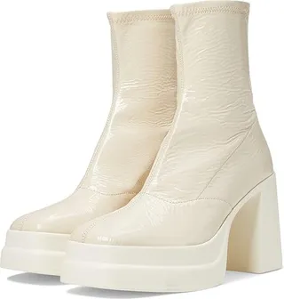 Free People Double Stack Platform Boot (Bone Patent) Women's Shoes