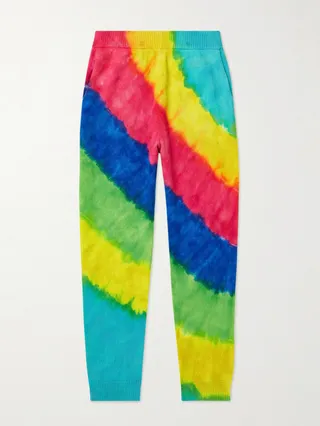 Rainbow Void Tie-Dyed Cashmere Sweatpants