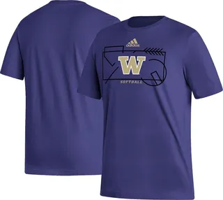 Men's adidas Purple Washington Huskies Locker Lines Softball Fresh T-shirt