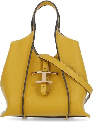Tod's Timeless Logo Plaque Tote Bag