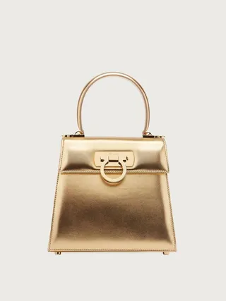Ferragamo Women Iconic Top Handle (S) Gold