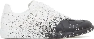 Replica paint-splatter low-top sneakers