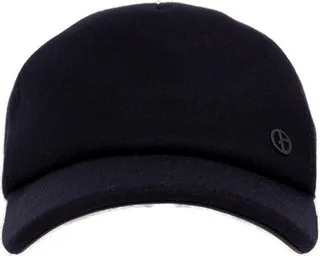 Giorgio Armani Logo Embroidered Curved Brim Baseball Cap