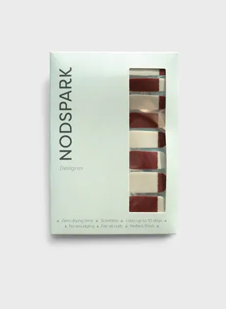 Nail Art Wrap - Cream Garnet