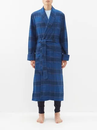 Kelburn Plaid Cotton Bathrobe