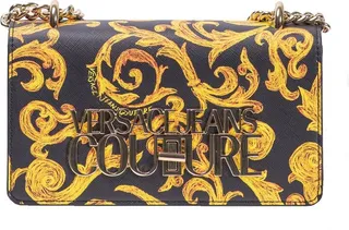 Versace Jeans Couture Logo-Plaque Chain-Linked Shoulder Bag