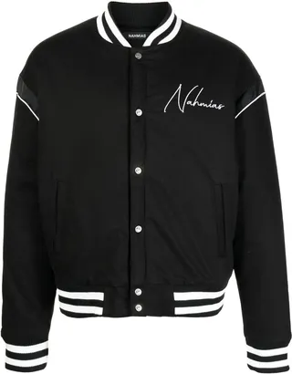 Graphic-Print Bomber Jacket