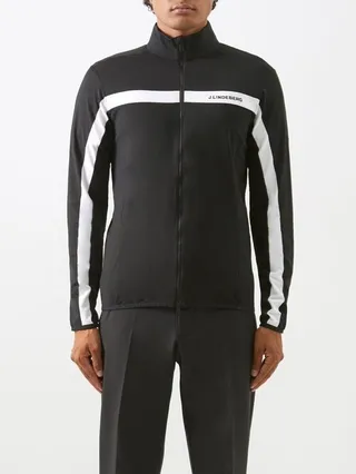 Jarvis Logo-print Jersey Track Jacket