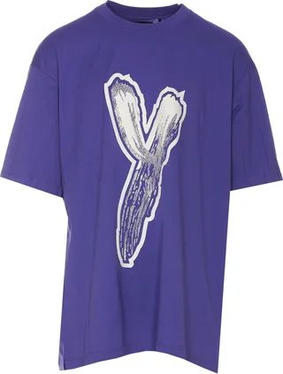 Y-3 Logo Printed Crewneck T-Shirt