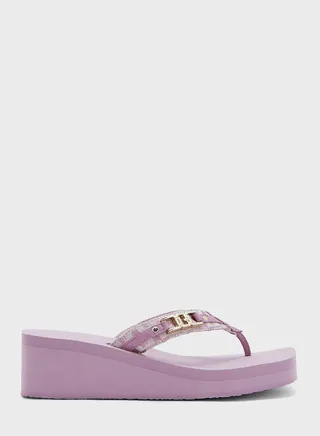 Ediva T Bar Wedge Sandals