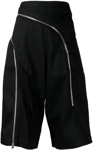 Yamba zip-detail culottes