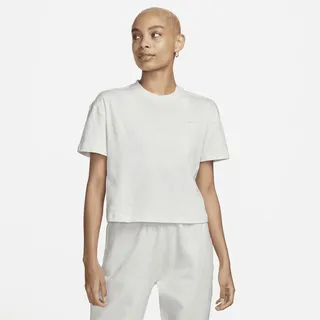 Nike Women's Solo Swoosh T-Shirt in Grey