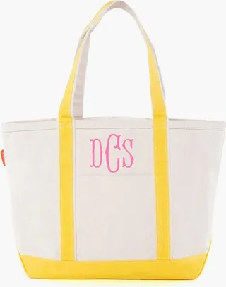 Yellow Medium Boat Tote