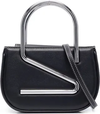 Moon leather tote bag