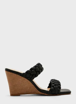 Braided Strap Wedge Sandal