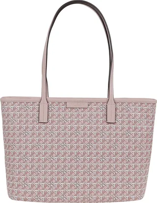 Small Coated Canvas Zip Tote