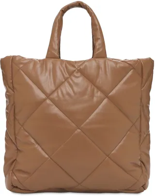 Assante diamond faux leather quilted bag