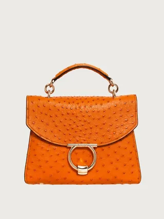 Ferragamo Women Gancini top handle Orange