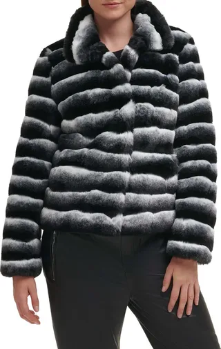 Chinchilla Faux Fur Jacket