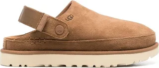 Goldenstar suede flatform clogs