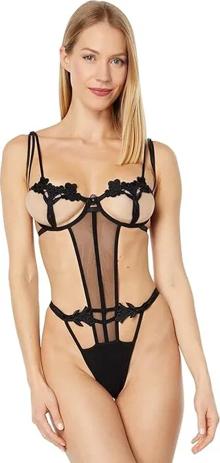 BLUEBELLA Nova Bodysuit (Black) Women's Lingerie