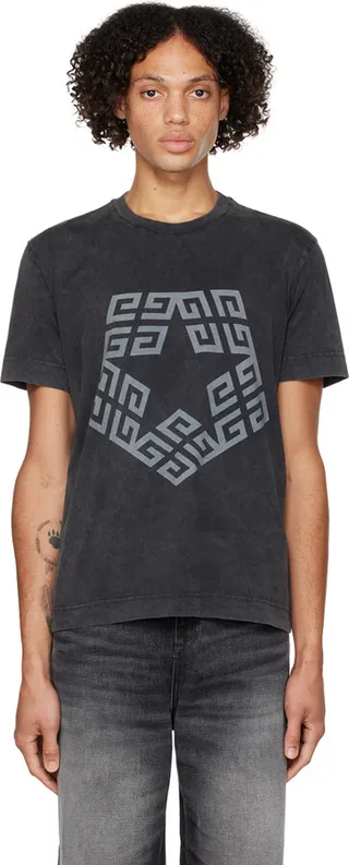 Givenchy Gray Print T-Shirt