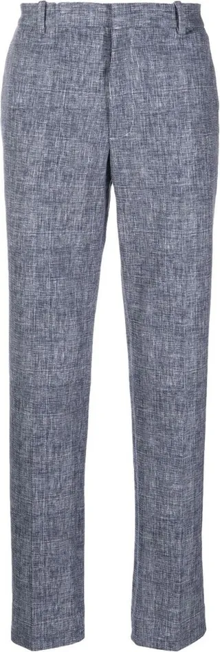 Straight-Leg Cotton Trousers