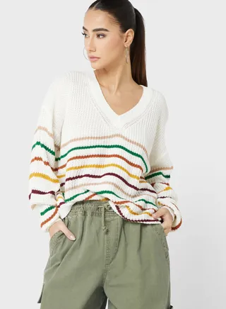 Stripe Detail Sweater
