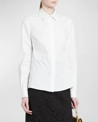 Poplin Classic-Fit Collared Shirt