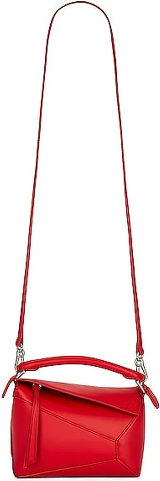 Loewe Puzzle Edge Mini Bag in Red