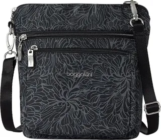 Baggallini Modern Pocket Crossbody (Midnight Blossom) Cross Body Handbags