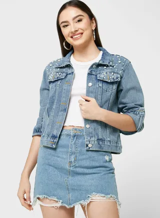 Embellished Denim Jacket