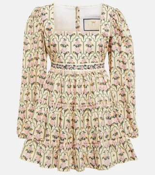 Avena floral cotton minidress