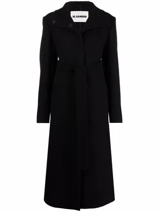 Belted Wool Trench Coat