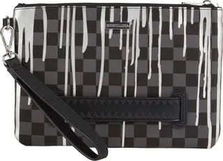 Platinum Drips Pouchette Handbag Black