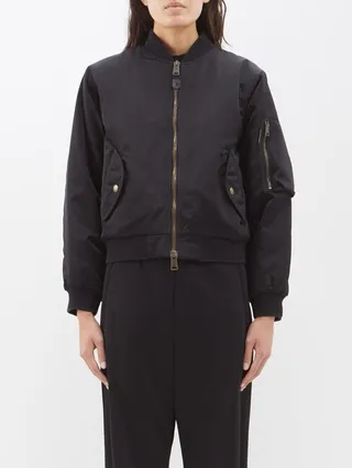Cropped Bomber Jacket